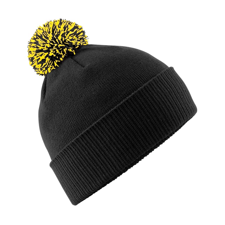 Snowstar Beanie - Black/Amber