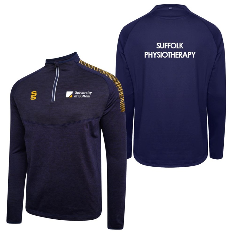 Women's 1/4 Zip Dual Performance Top : Navy